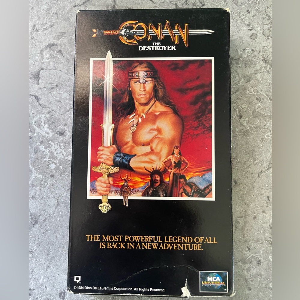 Universal Conan The Destroyer VHS